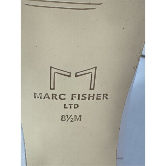 Marc Fisher Women's 8.5M MLulani Leather Ankle Boot Cream EUC - Picture 5 of 16